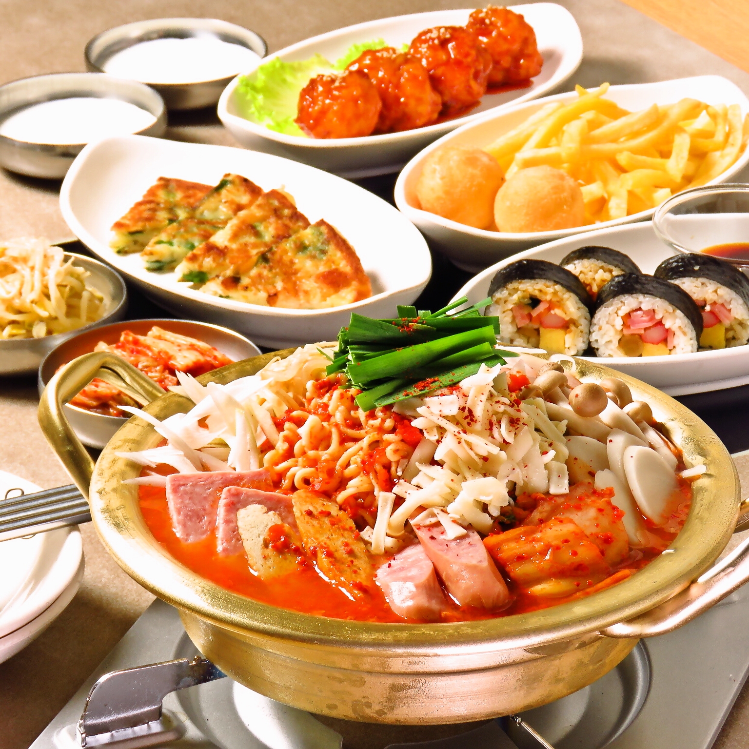 韓国チゲコース【7品】飲み放題込み